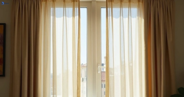 Dull dusty drapes in yarrambat-vic before professional cleaning